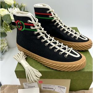 Men’s Gucci interlocking G high top sneakers size 9 made in Spain